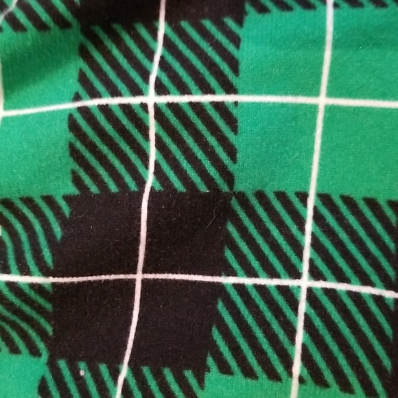 Nap Chat green black white plain soft sleep pants EUC drawstringelastic waist - Picture 4 of 4